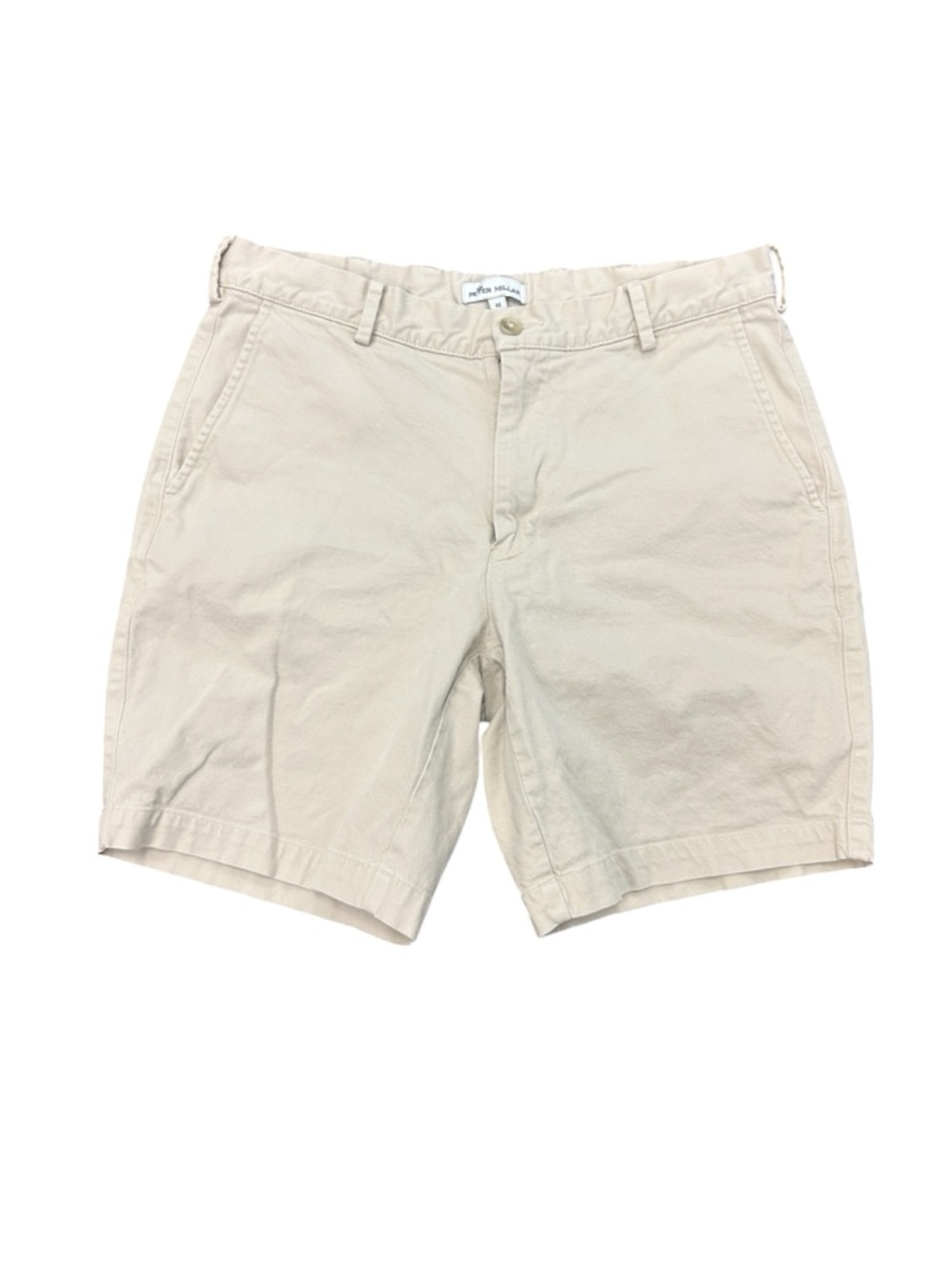Peter Millar Khaki Tan Flat Front Shorts Men’s Size 32 Casual Golf